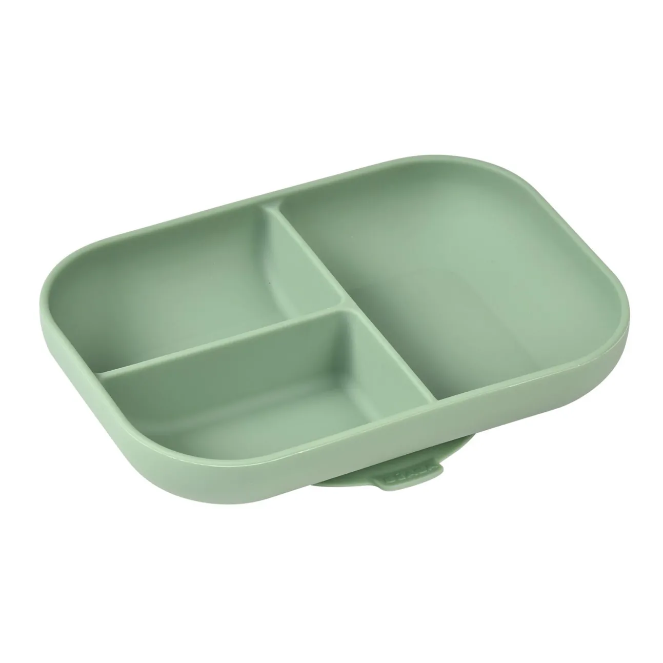 Assiette Compartimentee Silicone Sage Green