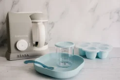 Assiette Silicone Ventouse Light Blue