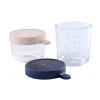 Coffret 2 Portions Verre 150 Ml Pink Et 250 Ml Dark Blue