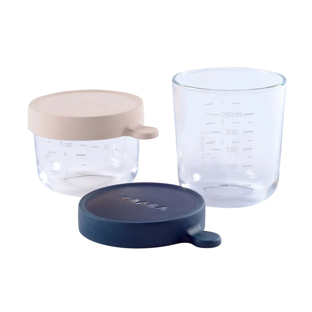 Coffret 2 Portions Verre 150 Ml Pink Et 250 Ml Dark Blue