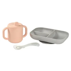 Coffret D'Apprentissage Silicone + Tasse Pink