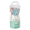 Lot 10 Couverts Ergonomiques 2Eme Age Blue/Pink