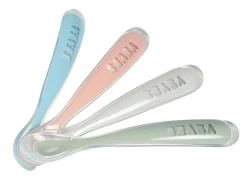 Lot 4 Cuilleres 1Er Age Silicone Eucaplyptus