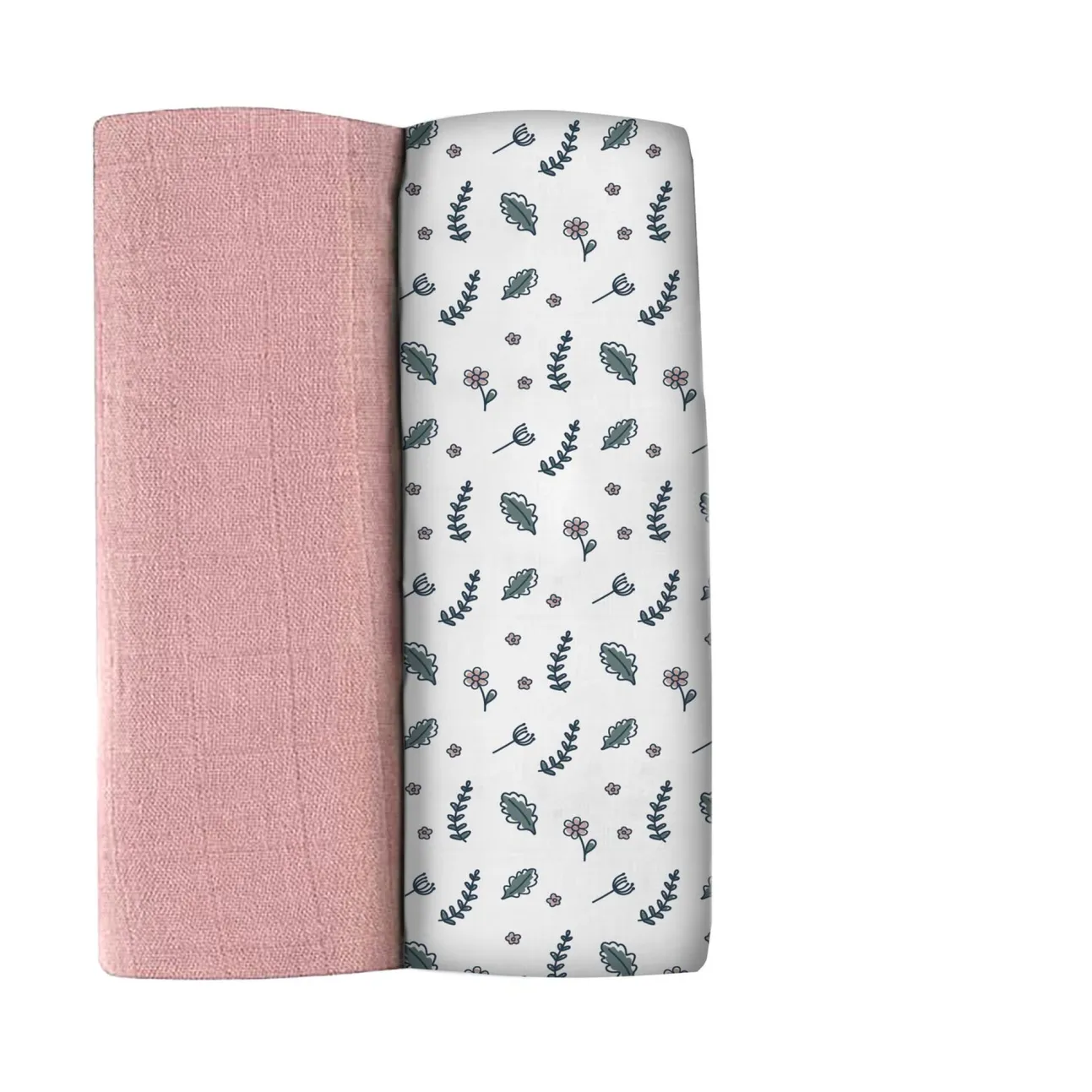 Lot De 2 Langes Xxl En Coton Bridal Pink/Flowery Countryside