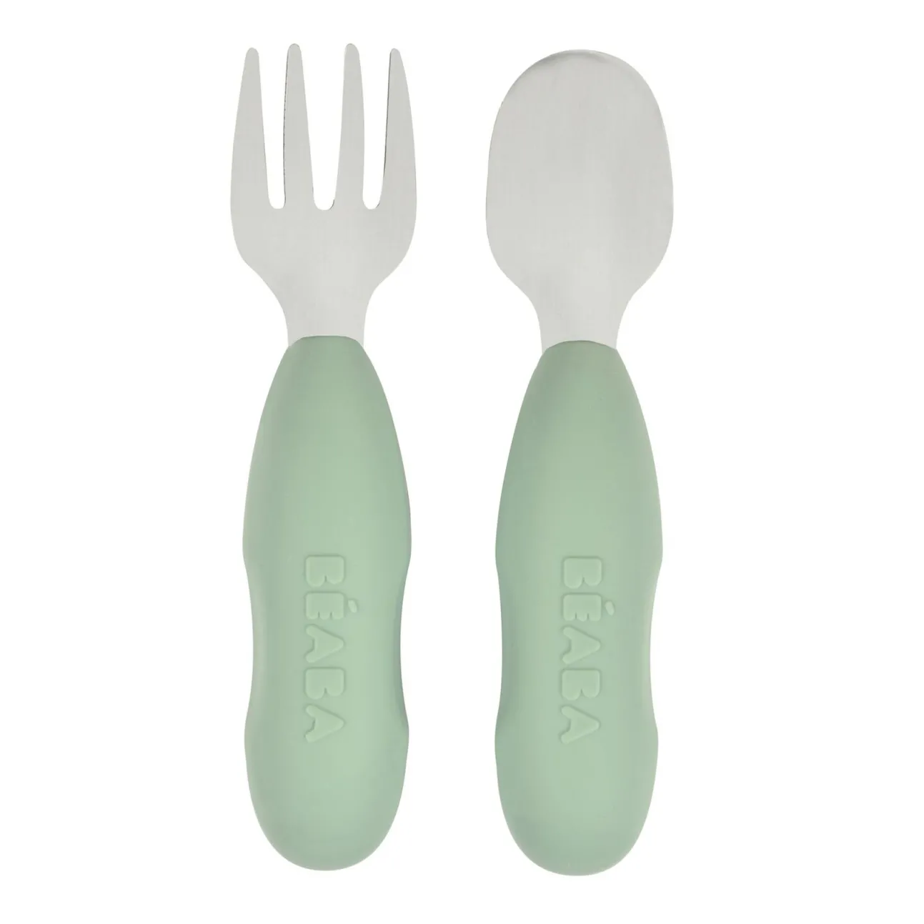 Lot De 2 Pre-Couverts Inox Sage Green