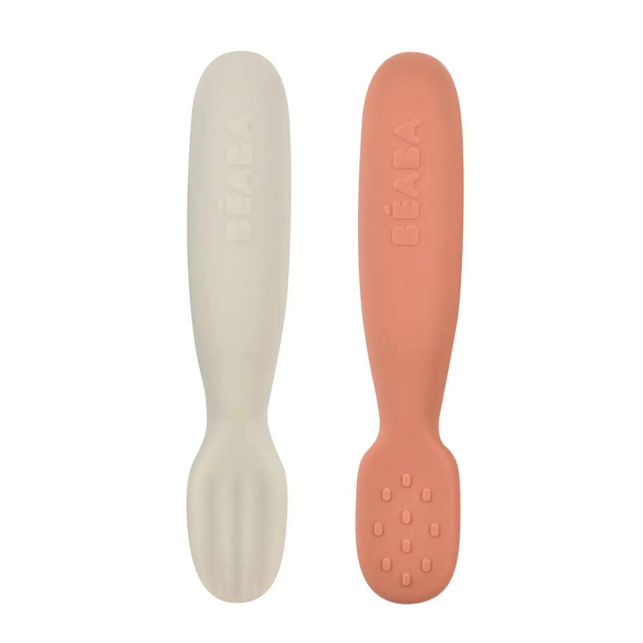 Lot De 2 Pre-Cuillere Silicone Terracotta / Velvet Grey