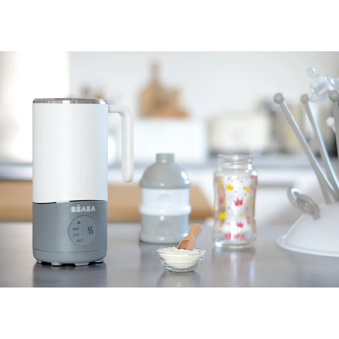 Preparateur De Boissons Milk Prep® White-Grey