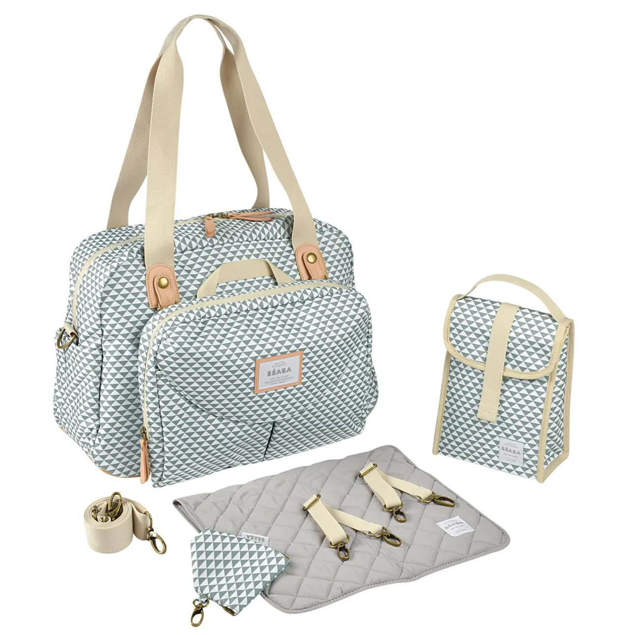 Sac A Langer Geneve Ii Play Print Sage Green