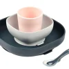 Set Vaisselle Silicone 4 Pieces Night-Blue